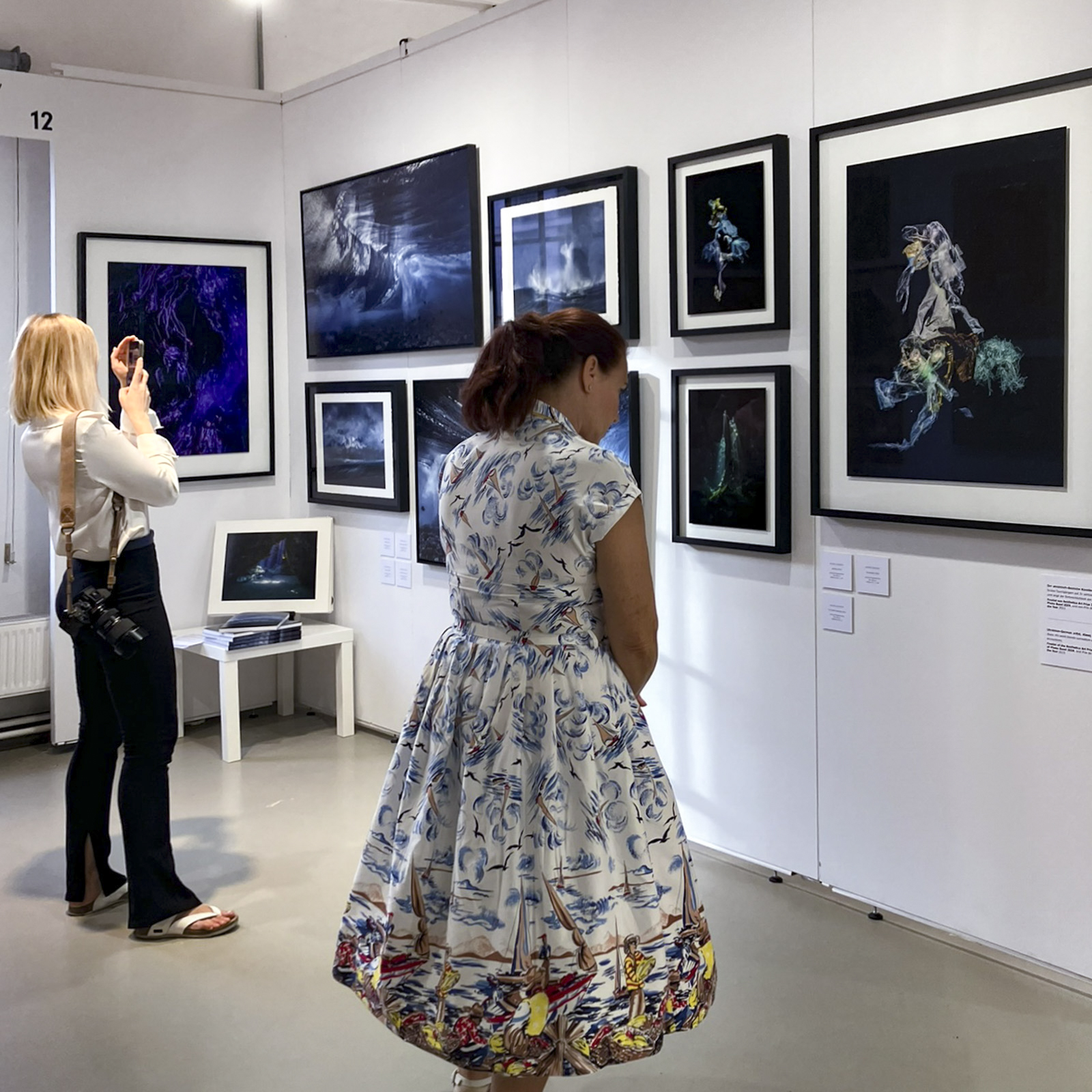 Underwater Art by Alexej Sachov – framing, INC Art Fair Hamburg