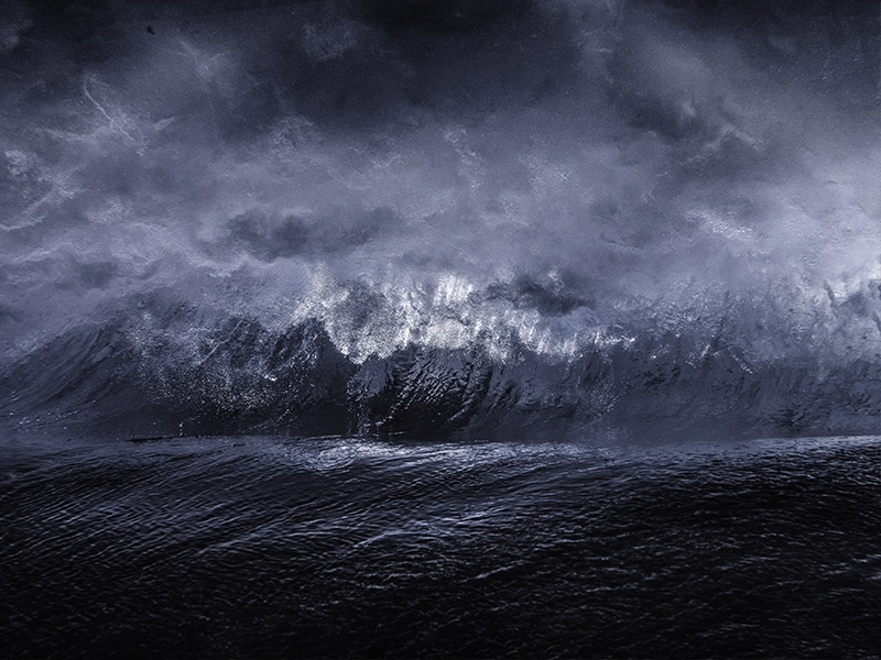 Waves - Underwater Art - “Transition” (2022) - Photograph by Alexej Sachov.